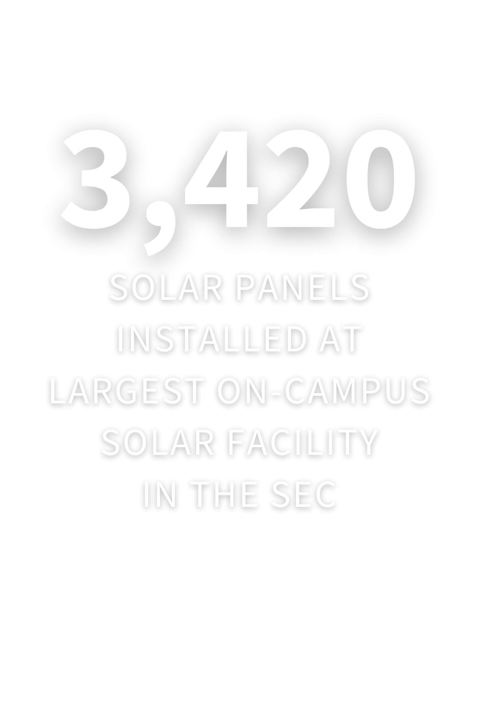 3,420 solar panels installed at largest on-campus solar facility in the SEC