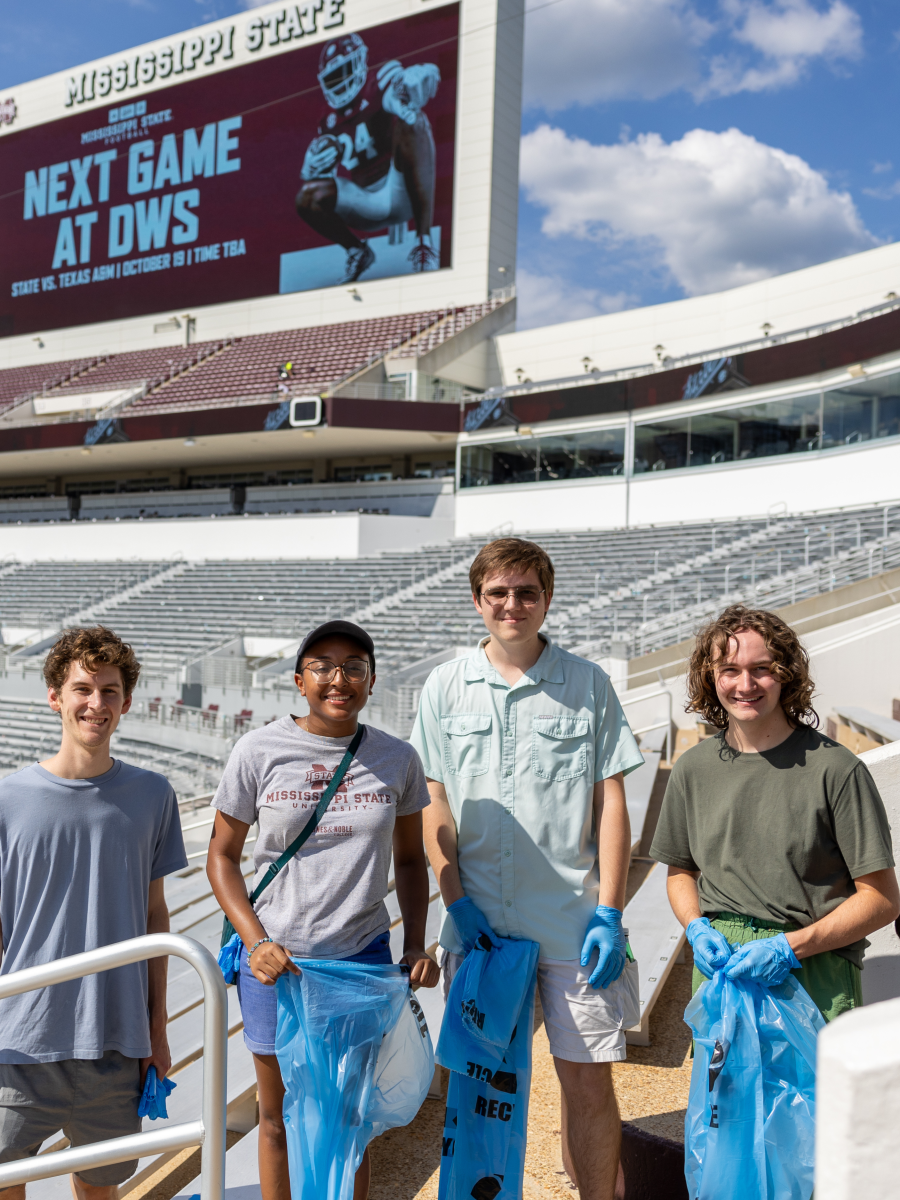 Cowbell Cleanup at Davis Wade Stadium 
